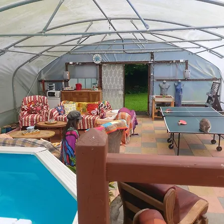 Bell Tent One Of Three To Rent Fully Equipped Private Equipped Kitchen Tents Too Saint-Michel-de-Montjoie Exterior photo